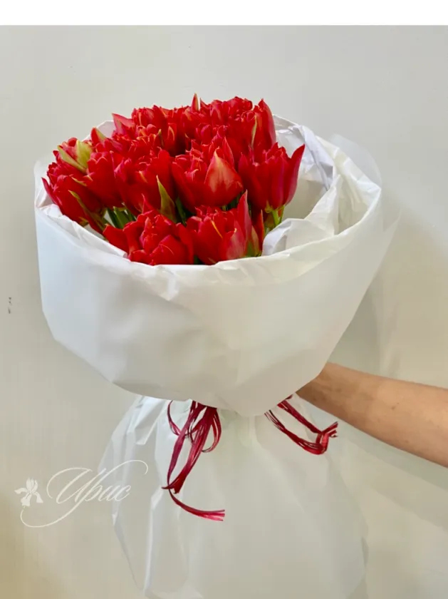 Букет «Красные тюльпаны»