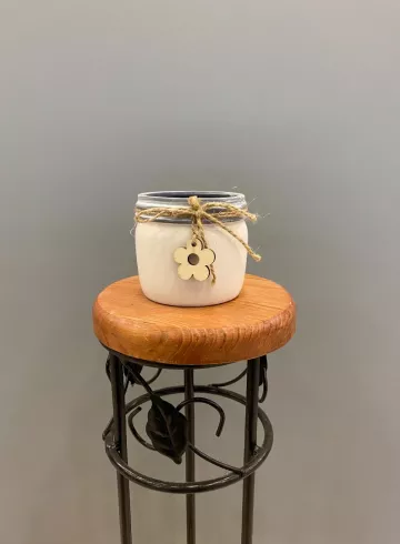 Кашпо &laquo;Керамика&raquo; белое от интернет-магазина цветов в 