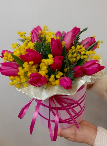 Композиция &laquo;Розовая Пантера&raquo; от интернет-магазина цветов в 