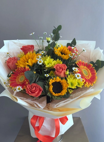 Букет «Восходящее солнце» от интернет-магазина цветов в 