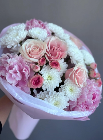 Букет « Розовое счастье» от интернет-магазина цветов в 