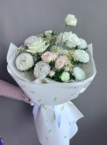 Букет &laquo;Жемчужный рассвет&raquo; от интернет-магазина цветов в 