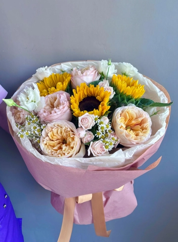 Букет «Солнечное настроение» от интернет-магазина цветов в 