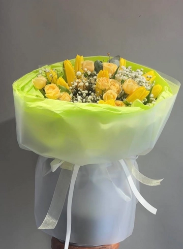 Букет &laquo;Лимонное настроение&raquo; от интернет-магазина цветов в 
