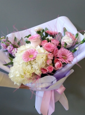 Букет  &laquo;Хочу тебя радовать&raquo; с герберами от интернет-магазина цветов в 