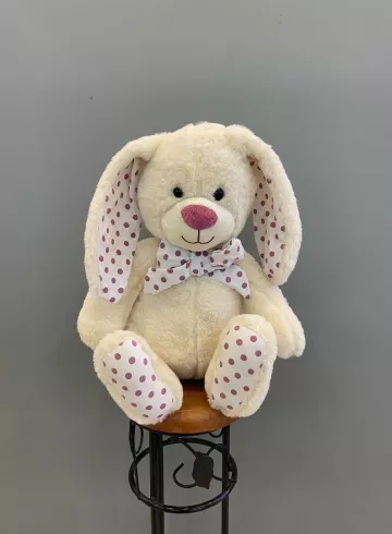 Мягкая игрушка &laquo;Зайка Дотти с Бантом&raquo; 33 см от интернет-магазина цветов в 